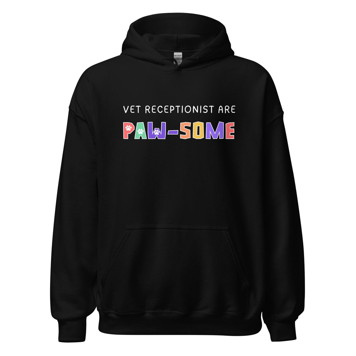 Vet receptionist are paw-some Unisex Hoodie-I love Veterinary
