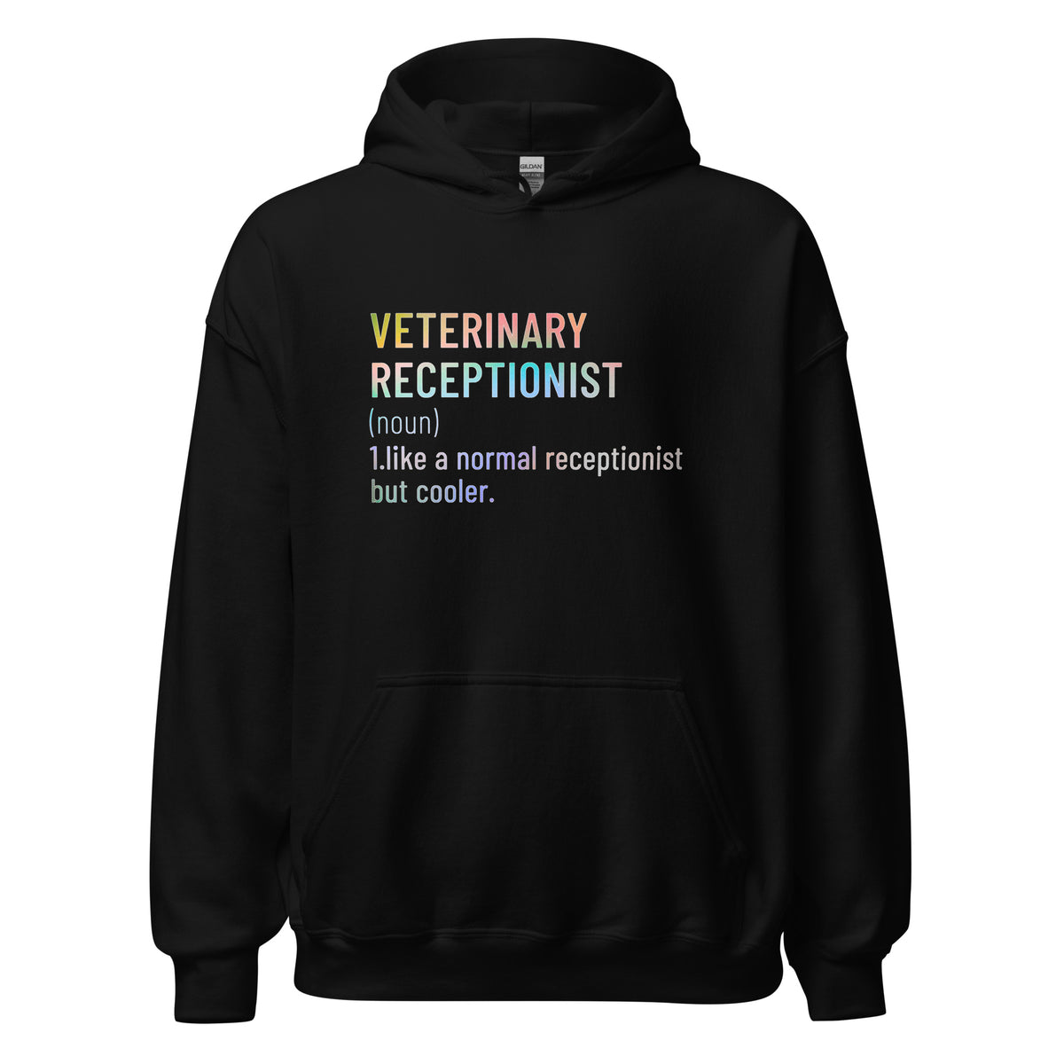 Veterinary receptionist definition Unisex Hoodie-I love Veterinary