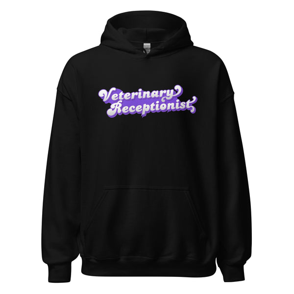 Veterinary Receptionist Unisex Hoodie-I love Veterinary