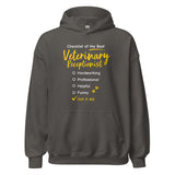 Veterinary Receptionist checklist Unisex Hoodie-I love Veterinary