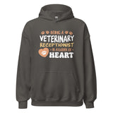 Veterinary receptionist work of heart Unisex Hoodie-I love Veterinary