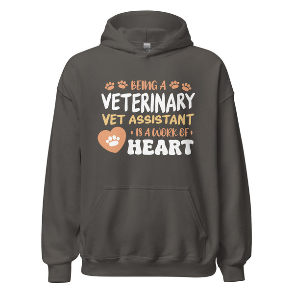 Vet Assistant work of heart - Unisex Hoodie-I love Veterinary