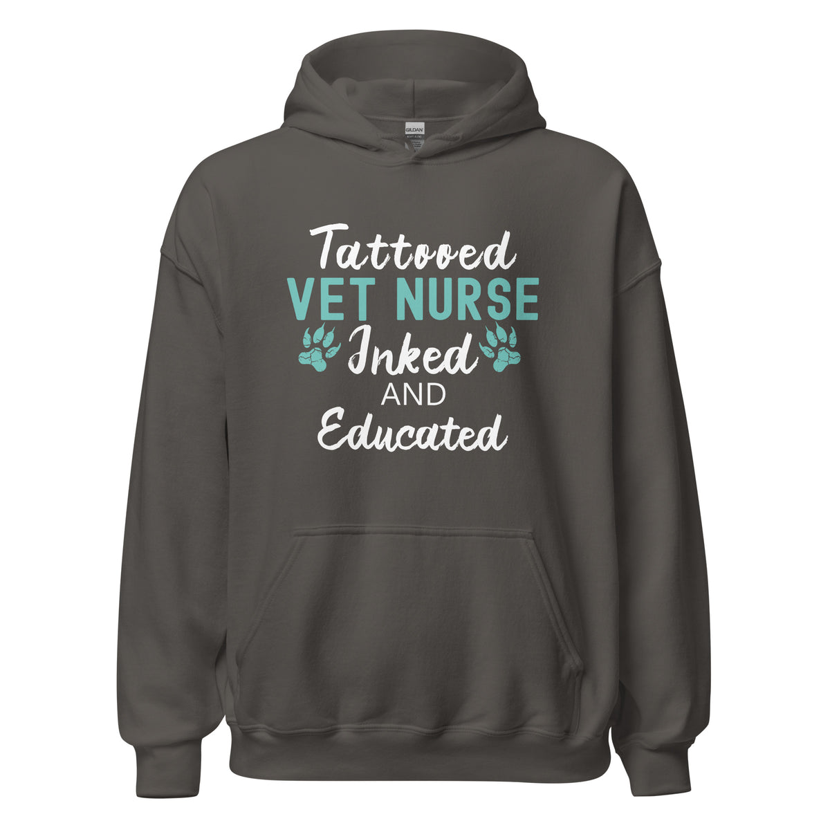 Vet Nurse Inked and Educated Unisex Hoodie-I love Veterinary
