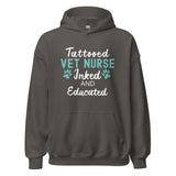 Vet Nurse Inked and Educated Unisex Hoodie-I love Veterinary