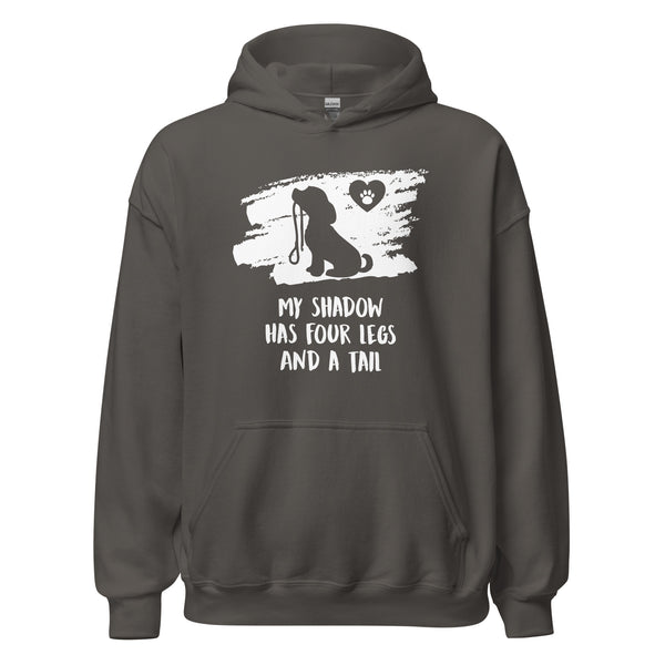 My shadow has four legs and a tail Unisex Hoodie-I love Veterinary