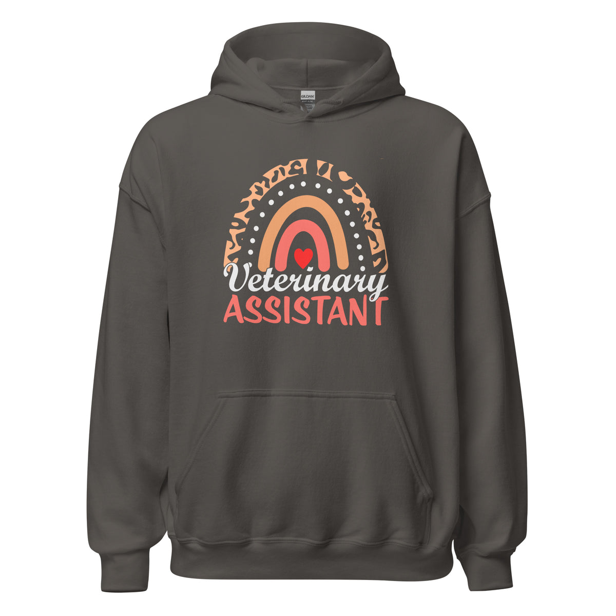 Veterinary Assistant Heart Unisex Hoodie-I love Veterinary