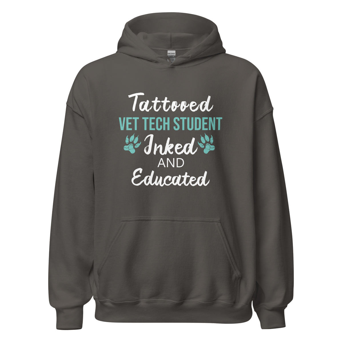 Vet Tech Student Inked and Educated Unisex Hoodie-I love Veterinary