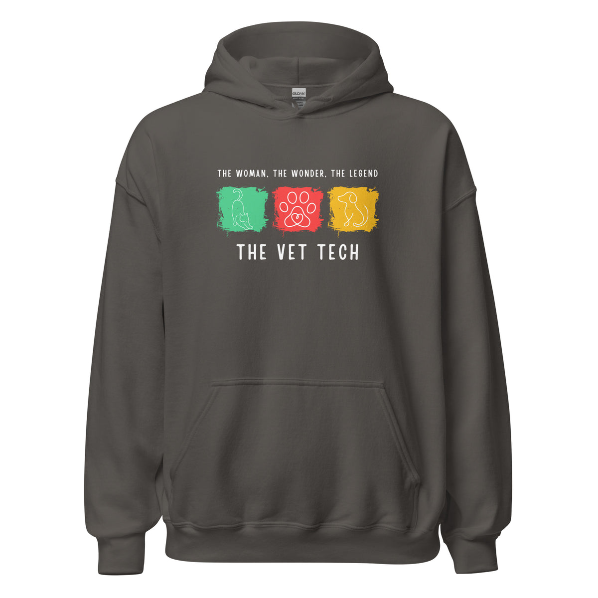 The woman, the wonder, the legend - the Vet Tech Unisex Hoodie-I love Veterinary
