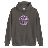 Vet Receptionist circle paws pattern Unisex Hoodie-I love Veterinary