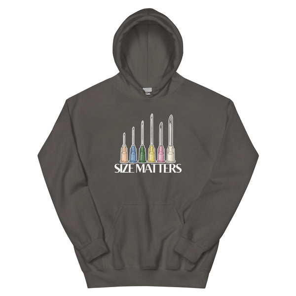 Size matters Unisex Hoodie-I love Veterinary