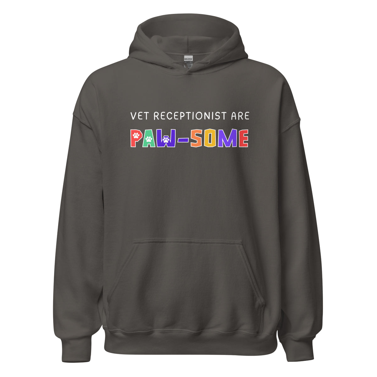 Vet receptionist are paw-some Unisex Hoodie-I love Veterinary