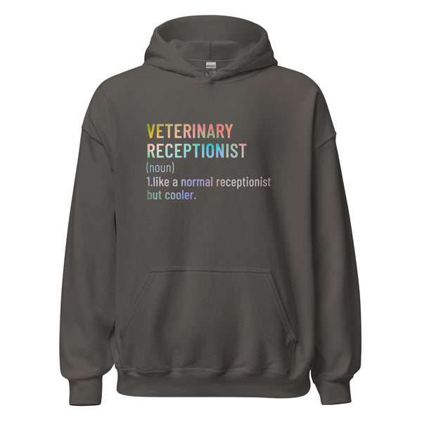Veterinary receptionist definition Unisex Hoodie-I love Veterinary