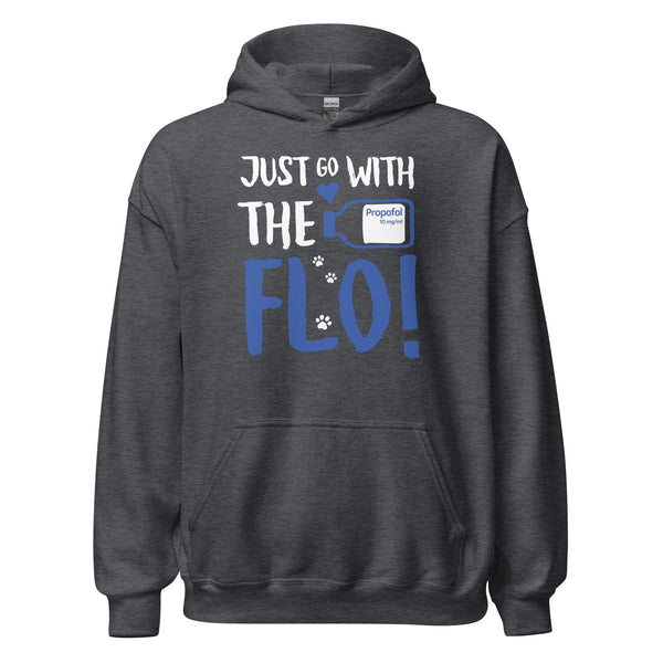 Just go with the Flo! Unisex Hoodie-Unisex Hoodie | Gildan 18500-I love Veterinary