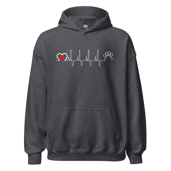 Animal Love Beat Unisex Hoodie-Unisex Hoodie | Gildan 18500-I love Veterinary