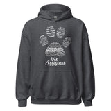 Vet Assistant Pawprint Unisex Hoodie-Unisex Hoodie | Gildan 18500-I love Veterinary