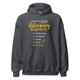 Veterinary Receptionist checklist Unisex Hoodie-I love Veterinary