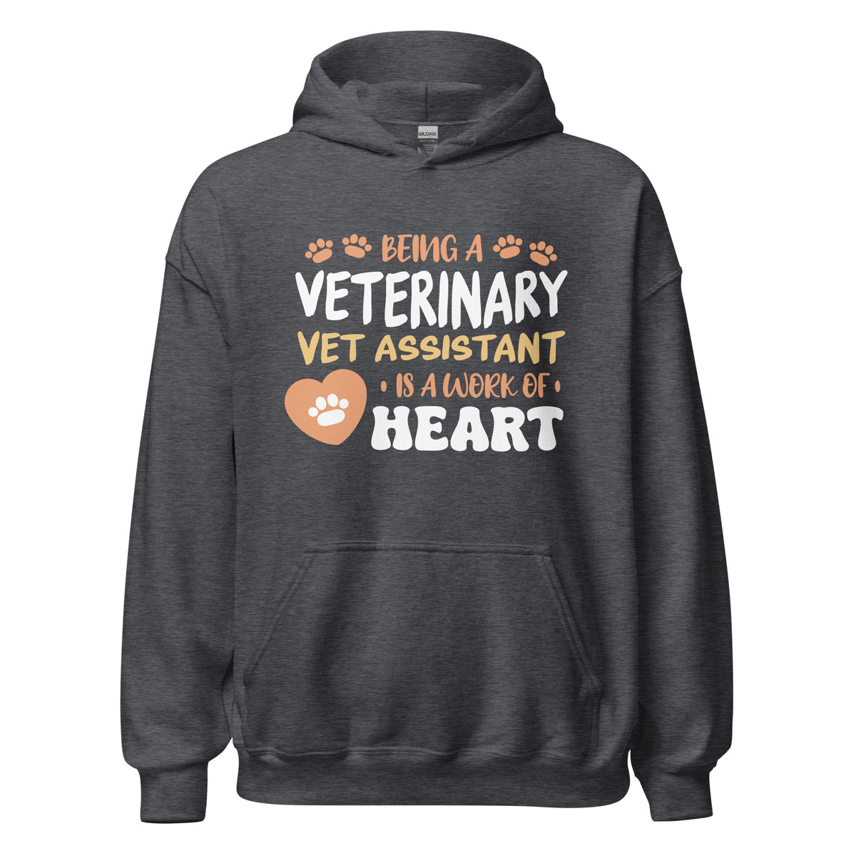 Vet Assistant work of heart - Unisex Hoodie-I love Veterinary