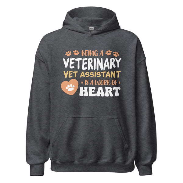 Vet Assistant work of heart - Unisex Hoodie-I love Veterinary