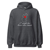 I speak for those who cannot Unisex Hoodie-I love Veterinary