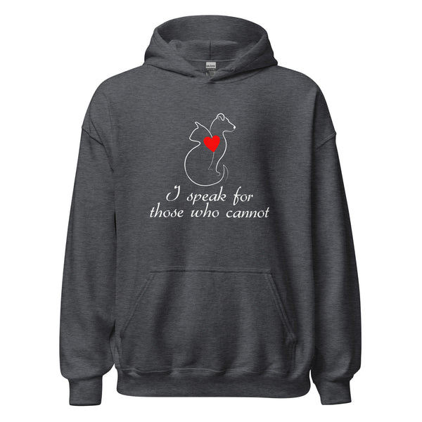 I speak for those who cannot Unisex Hoodie-I love Veterinary