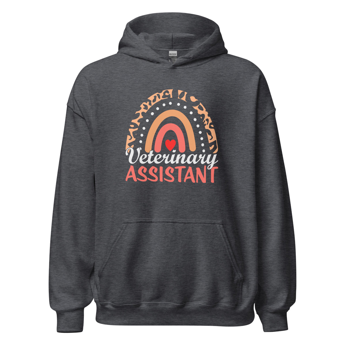 Veterinary Assistant Heart Unisex Hoodie-I love Veterinary