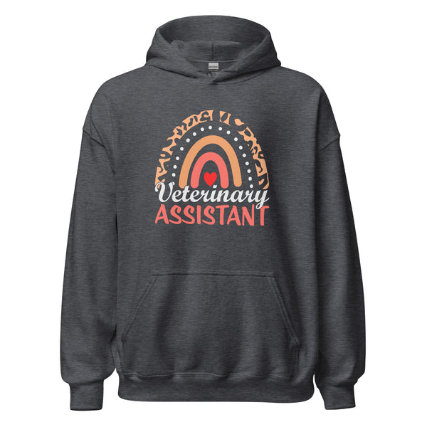Veterinary Assistant Heart Unisex Hoodie-I love Veterinary