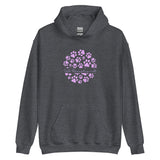 Vet Receptionist circle paws pattern Unisex Hoodie-I love Veterinary