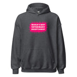 World's best veterinary receptionist color splash Unisex Hoodie-I love Veterinary