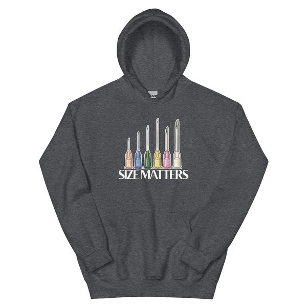 Size matters Unisex Hoodie-I love Veterinary