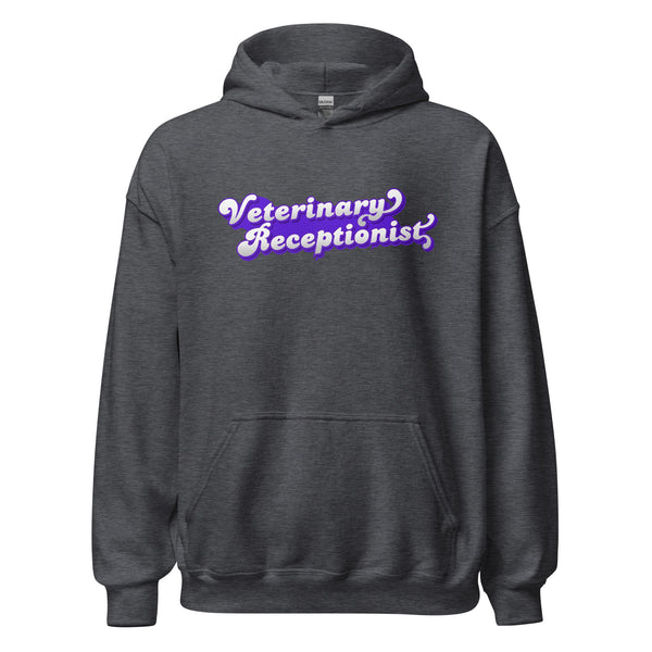 Veterinary Receptionist Unisex Hoodie-I love Veterinary