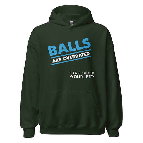 Veterinary - Balls are Overrated Unisex Hoodie-I love Veterinary