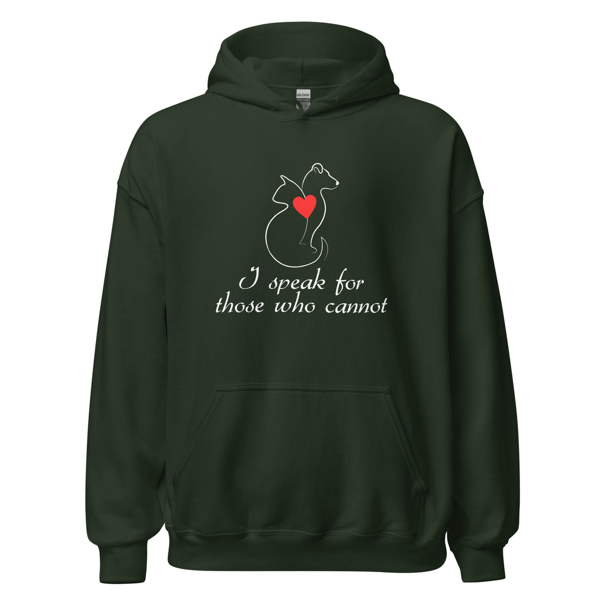 I speak for those who cannot Unisex Hoodie-I love Veterinary