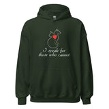 I speak for those who cannot Unisex Hoodie-I love Veterinary