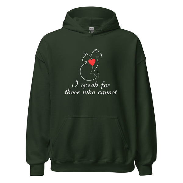 I speak for those who cannot Unisex Hoodie-I love Veterinary