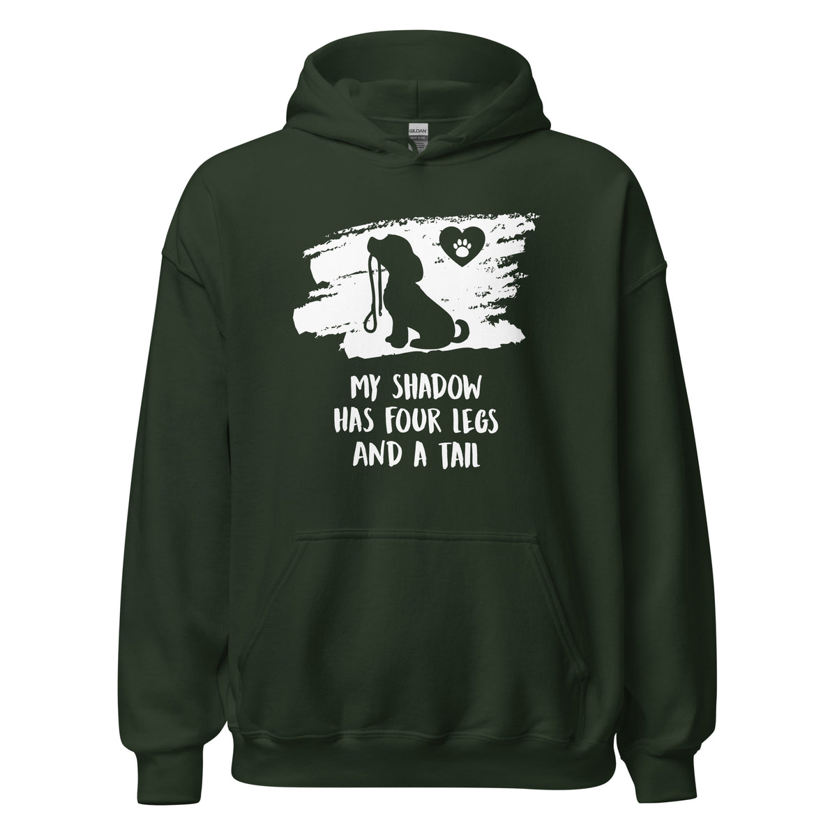 My shadow has four legs and a tail Unisex Hoodie-I love Veterinary