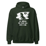 My shadow has four legs and a tail Unisex Hoodie-I love Veterinary