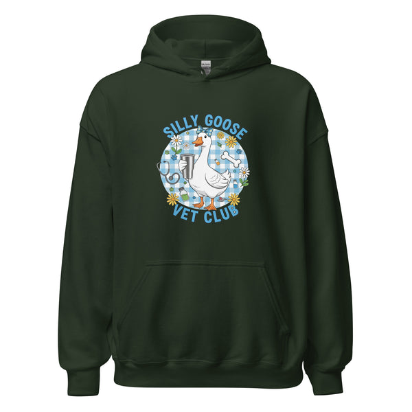Silly Goose Vet Club Unisex Hoodie-I love Veterinary