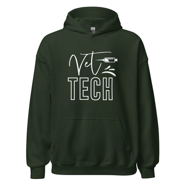 Vet Tech Needle Unisex Hoodie-I love Veterinary