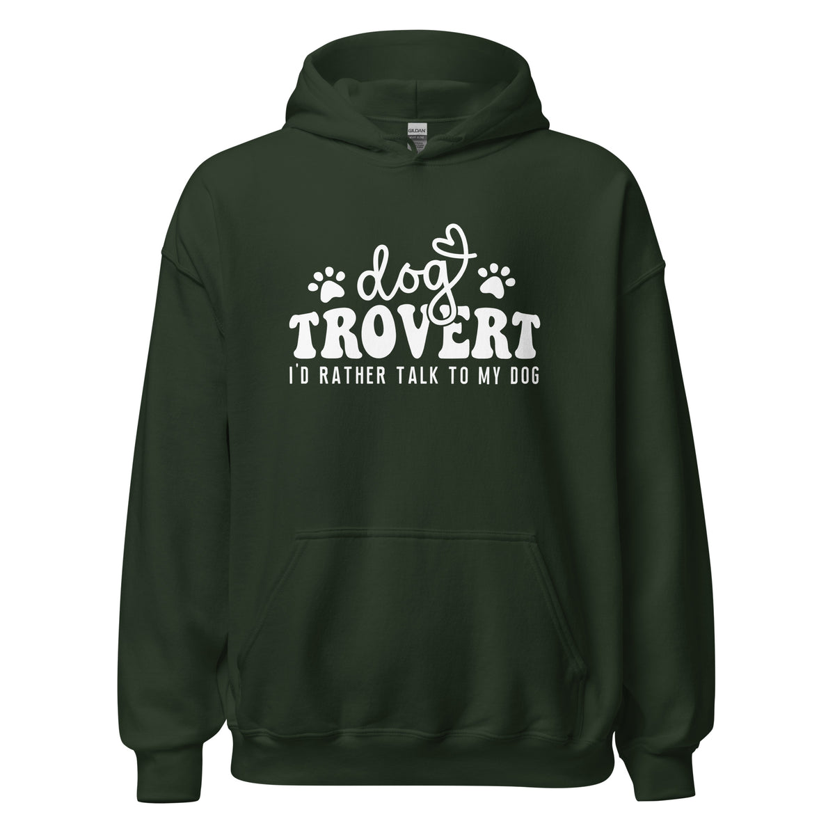 I'd rather talk to my Dog Unisex Hoodie-I love Veterinary