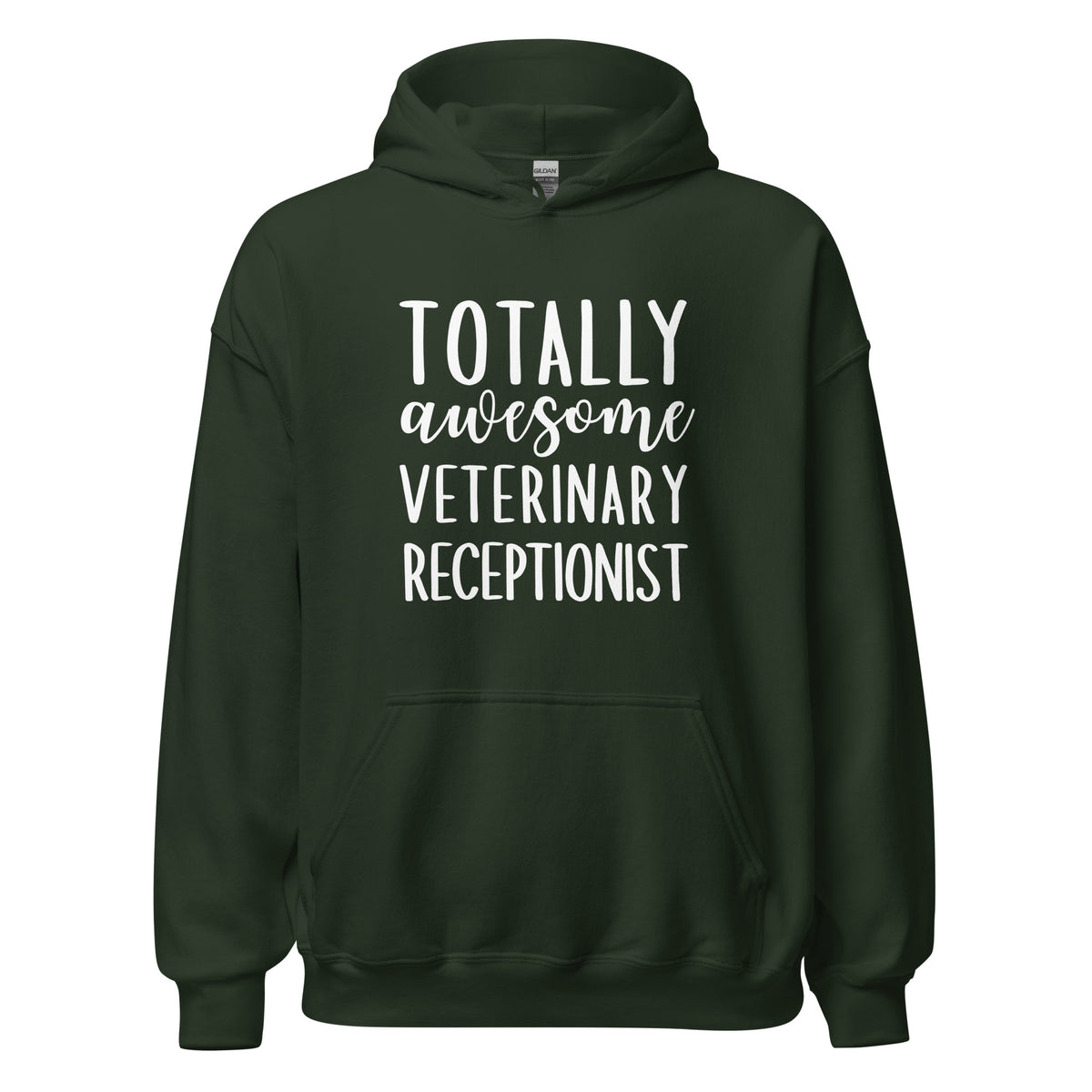 Totally awesome veterinary receptionist Unisex Hoodie-I love Veterinary