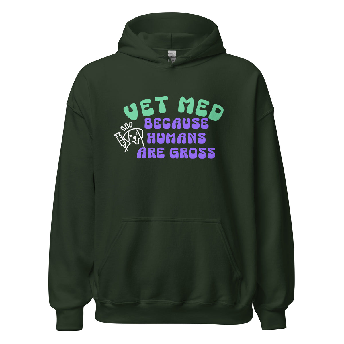 Vet Med because humans are gross Unisex Hoodie-I love Veterinary