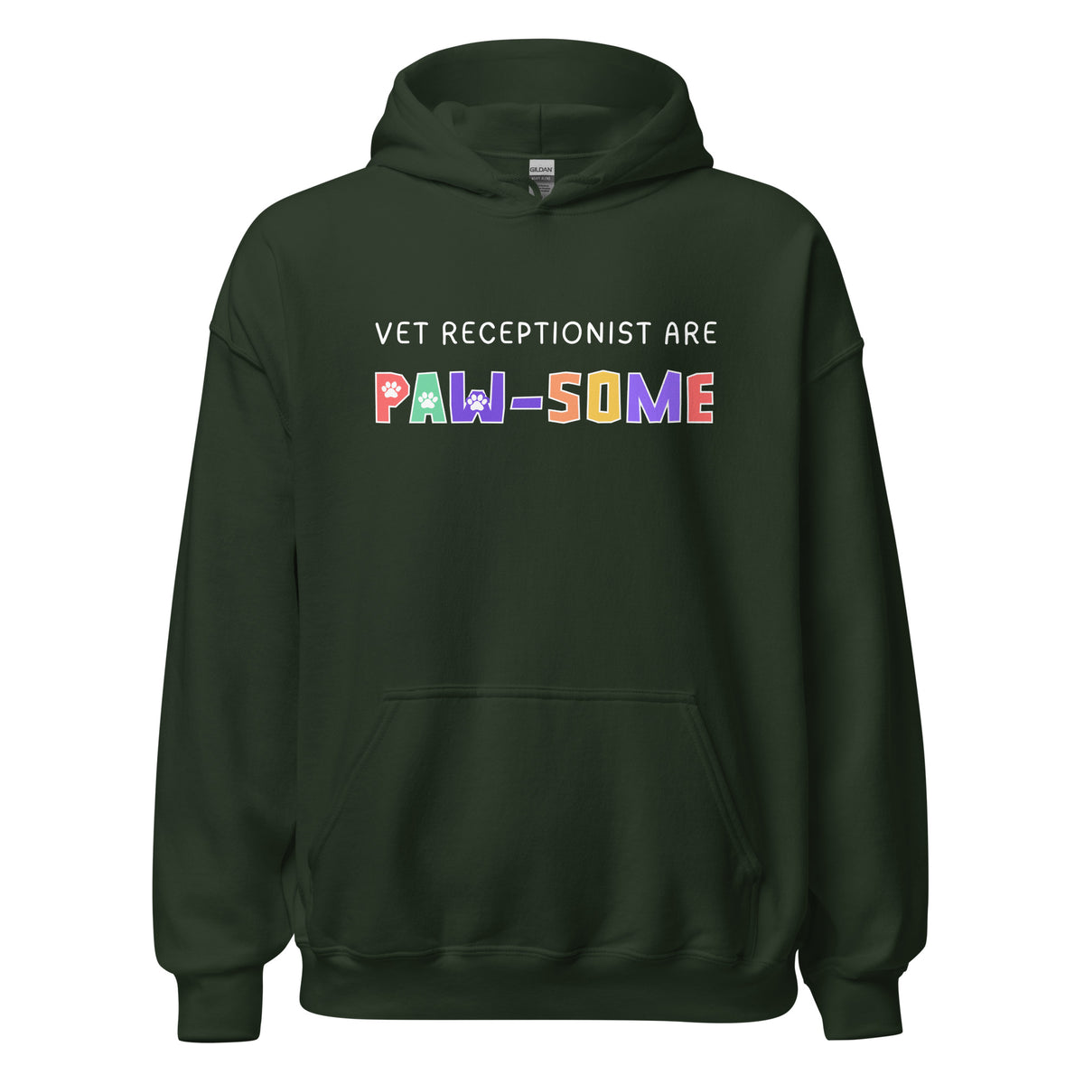 Vet receptionist are paw-some Unisex Hoodie-I love Veterinary