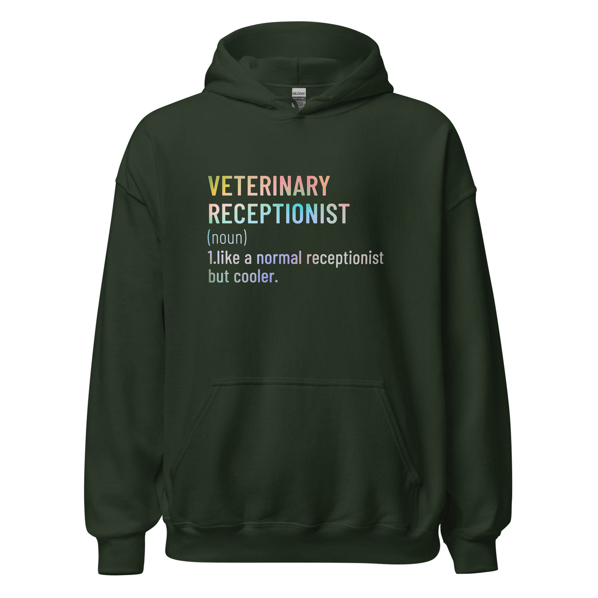 Veterinary receptionist definition Unisex Hoodie-I love Veterinary