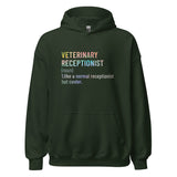 Veterinary receptionist definition Unisex Hoodie-I love Veterinary