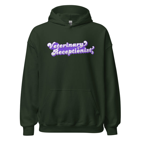 Veterinary Receptionist Unisex Hoodie-I love Veterinary