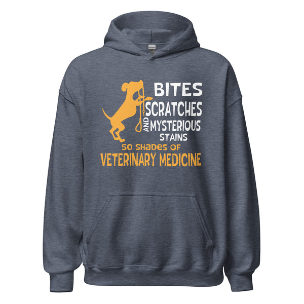 50 Shades of Veterinary Medicine Unisex Hoodie-I love Veterinary