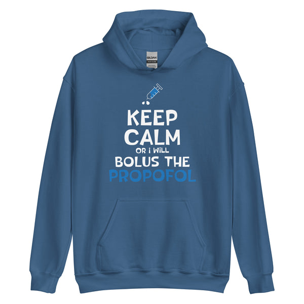 Bolus the propofol Unisex Hoodie-Unisex Hoodie | Gildan 18500-I love Veterinary