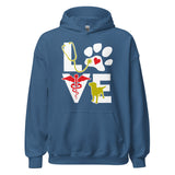 Love Dog Unisex Hoodie-Unisex Hoodie | Gildan 18500-I love Veterinary