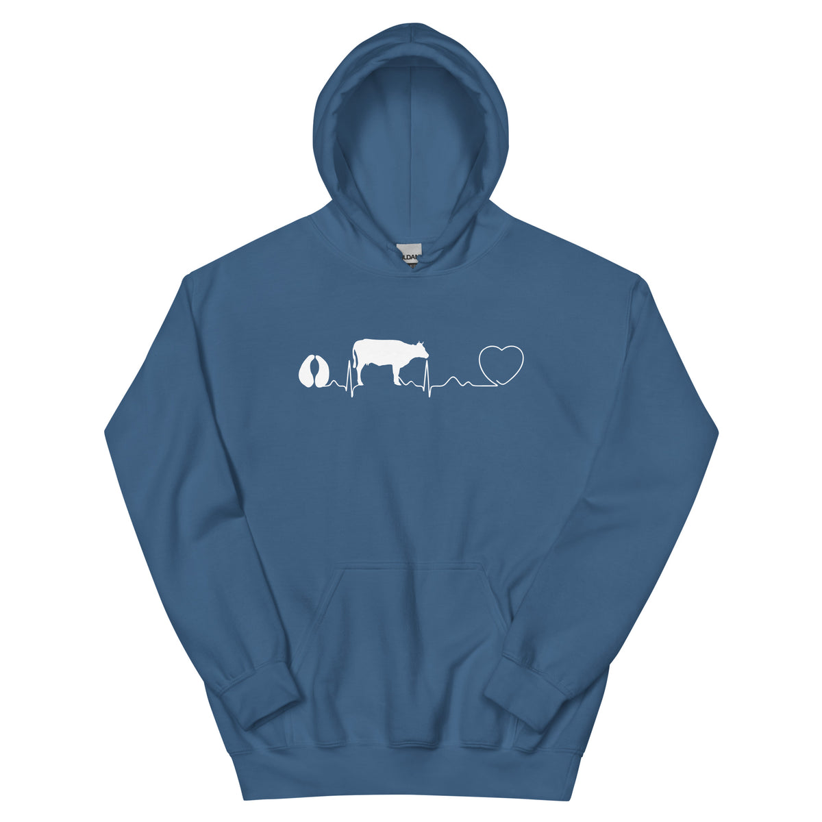 Cow Pulse Unisex Hoodie-I love Veterinary