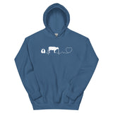 Cow Pulse Unisex Hoodie-Unisex Hoodie | Gildan 18500-I love Veterinary